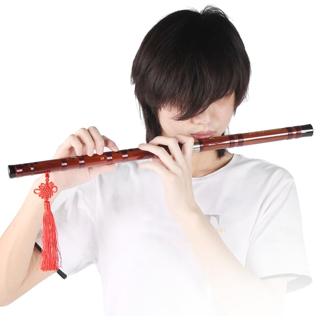 Rdeghly Dizi Instrument,Flute Kit,E‑Key Bamboo Flute Selected Dry Bitter material Traditional Dizi Instrument Set ZD‑02