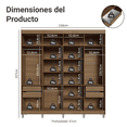 thumbnail image 3 of Ropero Closet Madesa Venus 8 Puertas Con Pies 216cm NN 1, 3 of 10