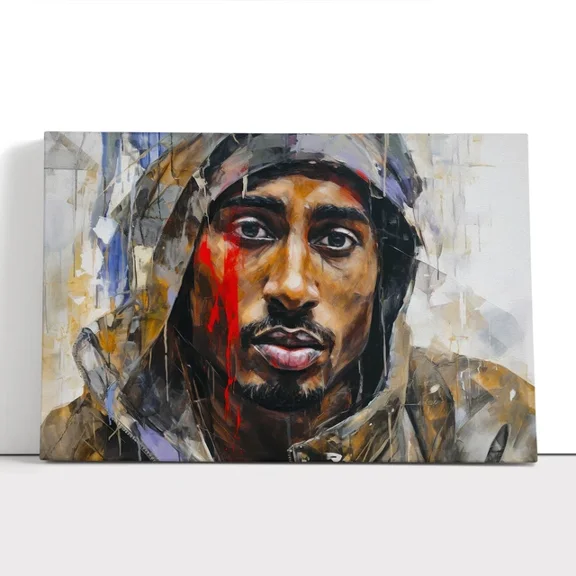 Kna Prints - 1 Pc Poster Tupac Shakur Gestural Wall Art Poster Home Decor, UNFRAMED-8x12