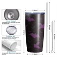 thumbnail image 6 of 20oz Tumblers Halloween Bat Camouflage Pattern Stainless Steel Vacuum Insulated Double Wall Travel Tumbler Cups Mug with Lid and Straw,Cleaning Brush for Cold & Hot Drinks, 6 of 7