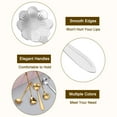 thumbnail image 3 of Unique Bargains 4Pack 5' Stainless Steel Flower Spoons Coffee Spoons Small Teaspoon, Silver, 3 of 4