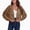 Brown, variant on Vedolay Women Blazer Suit Jacket 2023 Jacket for Women's Moto Biker Shiny Crop Party Jackets Black,XL