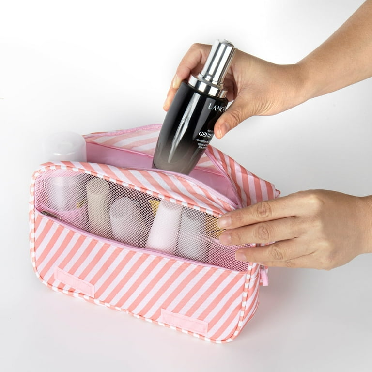cute hanging travel toiletry bag Waterproof and clear pockets for wet items and TSA checks COOSKY Travel Hanging Toiletry Bag
