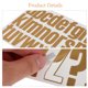 thumbnail image 5 of OUNONA 4Jgo Vinilo Dorado Letras Y Números Adhesivos Para Scrapbooking Y Variada, 5 of 6