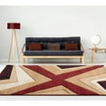 thumbnail image 3 of United Weavers Drachma Rimini Modern Abstract Runner Rug, Burgundy, 2'7" x 7'4", 3 of 5