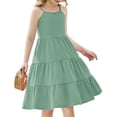 thumbnail image 1 of Vestido Arshiner para niña pequeña, verano, sin mangas, con bolsillos, 3-4T, 1 of 5