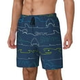 thumbnail image 2 of Haiem Shark Mens Swim Trunks with Compression Liner 2 in 1 Swimming Shorts Stretch Swimwear Quick Dry,Board Shorts-X-Large, 2 of 9