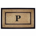 thumbnail image 2 of Nedia Home 18099P 22 x 36 in. Coir &amp; Rubber Frame Mat  Monogrammed P, 2 of 4