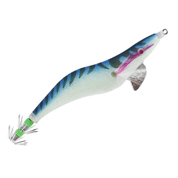 Accesorios de cebo artificial de simulación Señuelo de pesca Gancho Aparejos de pesca (Azul)