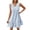 Light Blue, variant on Horkkom Beach Dresses for Women Mini V Neck Solid Color Sleeveless Dress Summer Casual Vacation Dresses, S-2XL