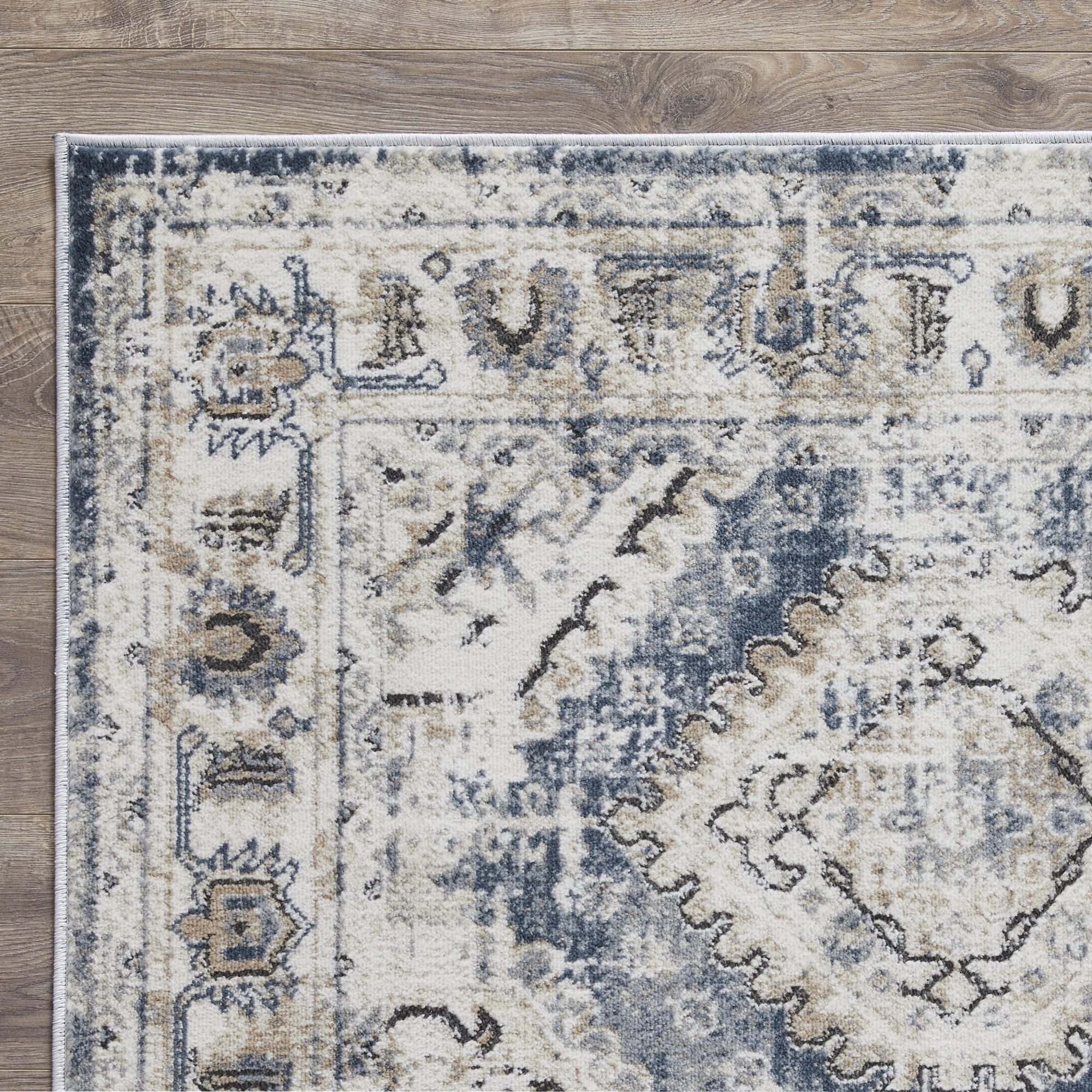 Loomaknoti Kehleigh Auborn 2' x 3' Blue Oriental Indoor Area Rug