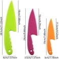 thumbnail image 3 of 3 Colors Plastic Knife Set 3 Sizes Nylon Knife Safety Cooking Chef Knives for Fruit Lettuce Vegetable Salad Bread (Random Color), 3 of 7