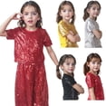 thumbnail image 4 of UACY Glamour Sequin T Shirt For Girls Short Sleeved Performance Shirt With An Elegant Fit, 4 of 4