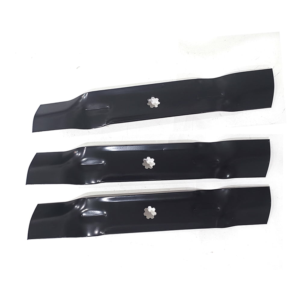 3-Pack D140 High Lift Mower Blades – Fits John Deere 48" Deck E140 E160 LA145 D140 Lawn Tractors, OEM GY20852 GX21784