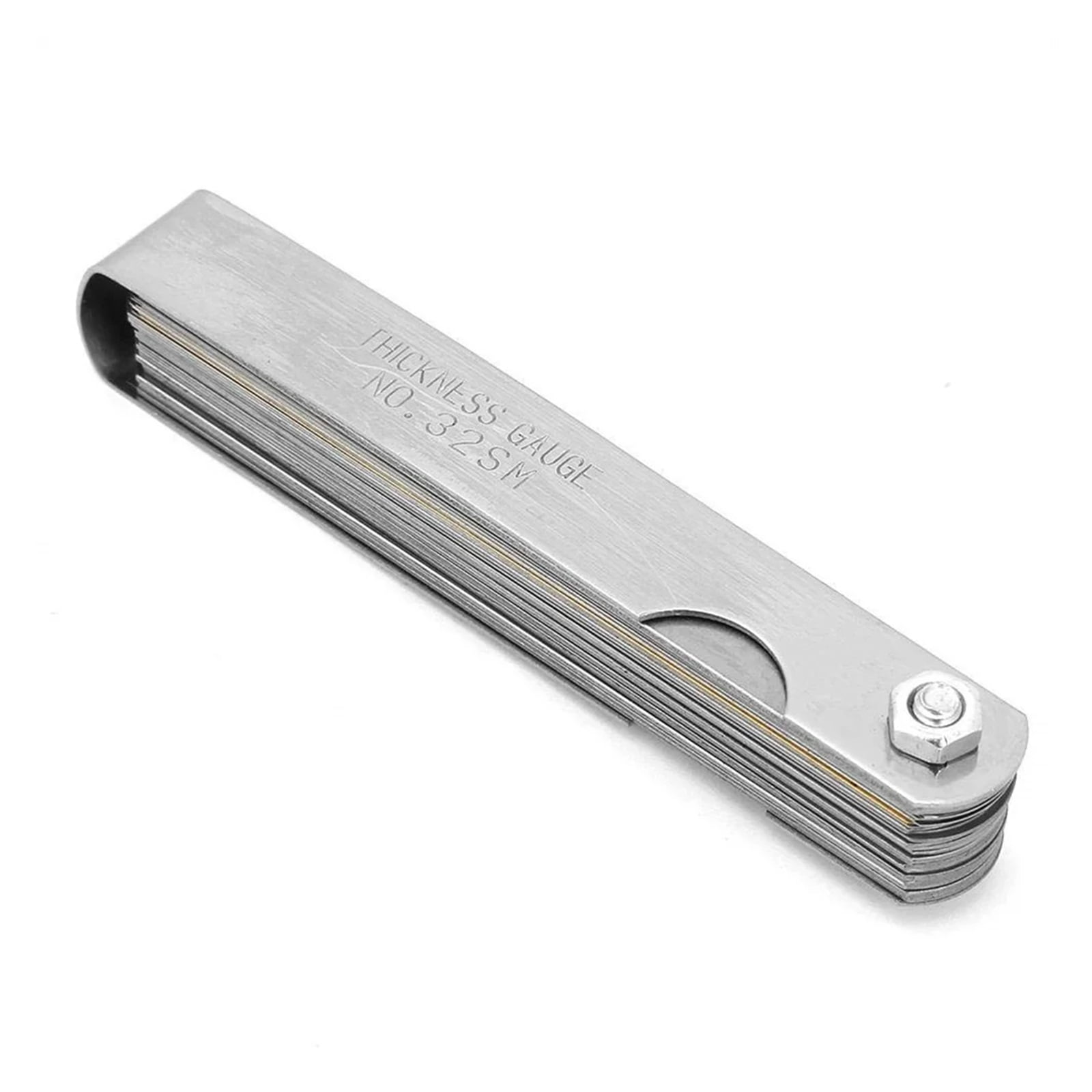 1PC Feeler Gauge, 32 Blades Feeler Stainless Steel Feeler Gauge for Measurement for Measuring Thickness for Handwork Universal ,Corrosion-Resistant
