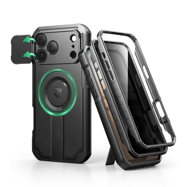 Funda Dexnor para iPhone 17 Pro Max de 6,9" con privacidad y soporte