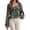a1tg#-Dark Green, variant on Plus Size Tops Women Square Neck Embroidered Tunic Blouse Lantern Sleeve Loose Fit Daily Wear Casual Blouse
