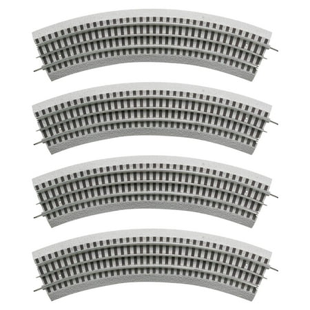 Lionel Trains O-Gauge Fastrack O36 45-Degree Curved Railway Track Pieces, 4 Pack