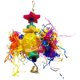 thumbnail image 2 of Parrot toys, colorful hanging toys made of rattan, wood and shredded paper for small to medium parrots, cockatiels, lovebirds and finches, 2 of 4