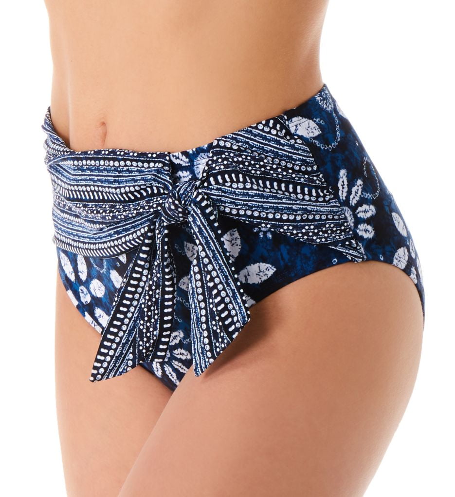 Women's Bleu Rod Beattie 20582 Take A Dip High Waist Tie Draped Swim Bottom