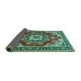 thumbnail image 2 of Ahgly Company Indoor Rectangle Medallion Turquoise Blue Traditional Area Rugs, 5' x 8', 2 of 4