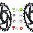 thumbnail image 4 of Plato y bielas de bicicleta Pedivela inferior hueco ultraligero plato simple para MTB 30T, 4 of 6