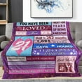 thumbnail image 2 of 18th Birthday Gifts for Girl, 18 Year Old Girl Birthday Gifts Throw Blanket 50"x60", Gifts for 18 Year Old Girl, 18th Birthday Decorations for Girl, 18th Birthday Gift Ideas, 2 of 5