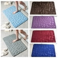 thumbnail image 2 of Alfombra de baño con relieve de adoquines, felpudo antideslizante para suelo de bañera, ducha, espuma viscoelástica, 2 of 4