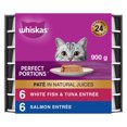 thumbnail image 1 of Nourriture humide pour chats Whiskas Perfect Portions Sélections aux fruits de mer, 1 of 9
