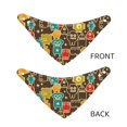 thumbnail image 5 of KLL Robot and Monsters Dog Bandanas,Triangle Reversible Pet Scarf for Small Medium Large and Extra Large Dogs-Large, 5 of 7