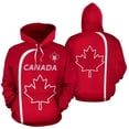 thumbnail image 3 of Sudadera con capucha con estampado 3D de hoja de arce de Canadá para hombre y mujer, sudaderas de gran tamaño, moda urbana, sudadera deportiva con capucha para niños, ropa Y2k, 3 of 5