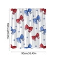 thumbnail image 3 of Linnome Independence Day Themed Decorative Shower Curtain 71x36 Inch Bathroom Partition with 12 Hooks Multicolor, 3 of 6
