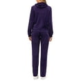thumbnail image 7 of YouLoveIt Velvet Sweatsuits Women's Sport Sweatsuit Hoodie and Pants Full Zip/Pullover Hoodie and Sweatpant Set Winter Warm Sport Outwear Velour Sport Suits Sets Long Sleeve Hoodie Jogging Suit, 7 of 7