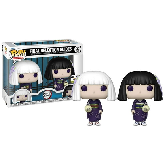 Funko Pop! Animation: Demon Slayer - Final Selection Guides, Kanata and Kiriya Glow in The Dark (2-Pack) (Special Edition)