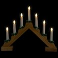 thumbnail image 3 of Northlight LED Lighted Christmas Candelabra Bridge - 13" - Natural Wood, 3 of 6