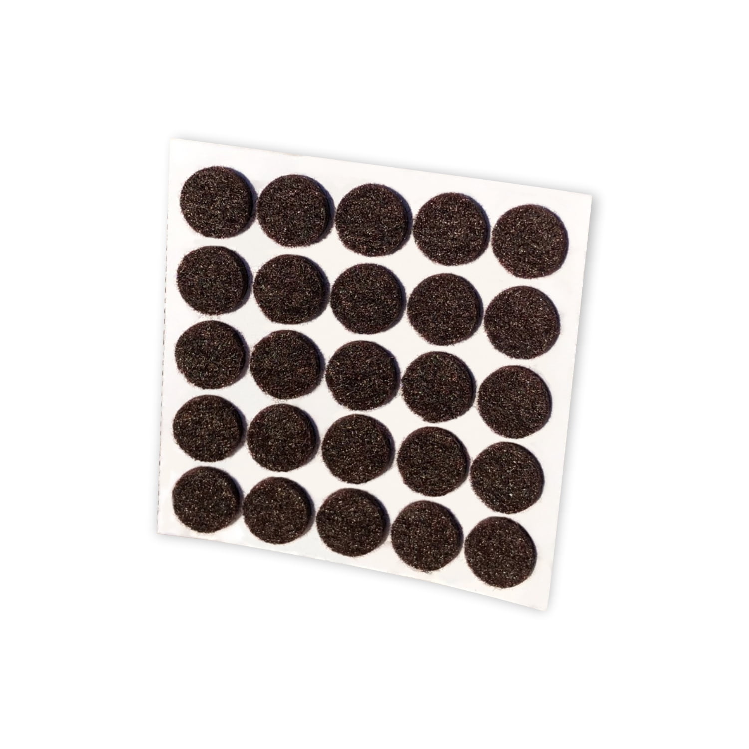Rok Hardware Pack of 1000 Heavy Duty Self-Adhesive Brown Felt Pad Bumpers 3/8" Diameter