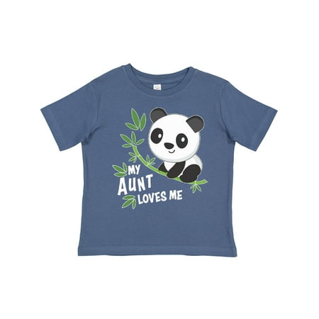 

Inktastic My Aunt Loves Me- Cute Panda Gift Toddler Boy or Toddler Girl T-Shirt
