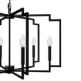 thumbnail image 4 of Hunter - Zoanne 6-light Matte Black, Large Chandelier, Dimmable, Modern Style, Geometric Shaped, for Bedrooms, Dining, Living Rooms - 45242, 4 of 7