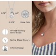 thumbnail image 5 of Collar con colgante de perlas de agua dulce brillar perlas cultivadas blancas, 5 of 5