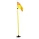 thumbnail image 1 of Bandera de esquina para campo de fútbol, ​​poste de advertencia, multifunción, ajustable, portátil, de 1,5 m, para entrenamiento de agilidad de fútbol, 1 of 8