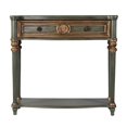 thumbnail image 3 of Butler Specialty Company Alexander 37 in. W Wood 1 Drawer Console Table - Green, 3 of 7