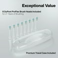 thumbnail image 6 of AquaSonic Elite Rechargeable Electric Toothbrush Set - ADA Accepted, 5 Modes, Travel Case, 8 Brush Heads  (Optic White), 6 of 9