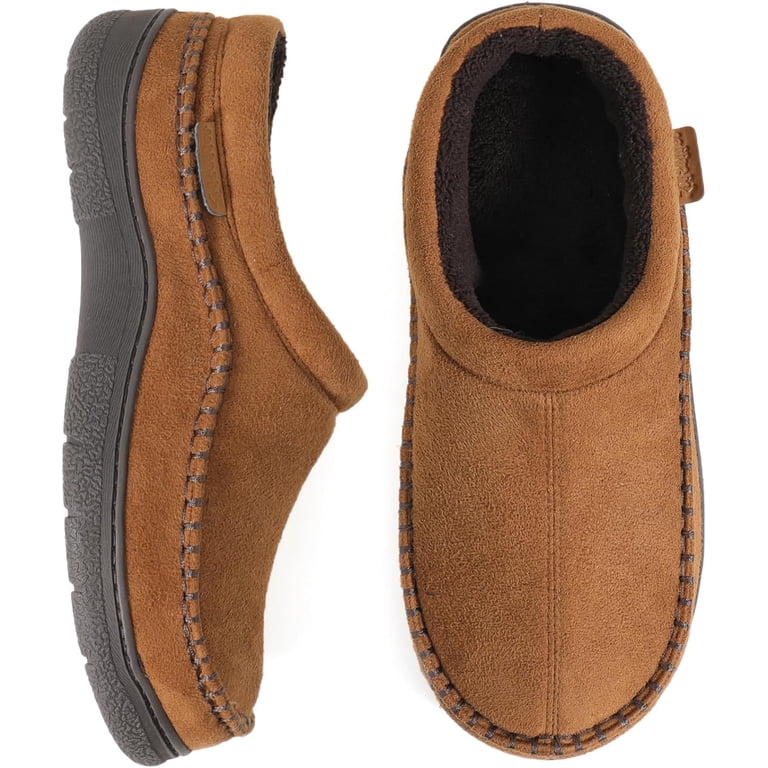 Men\'s Slip On Moccasin Warm Fuzzy Comfy Fluffy Wide Loafer Slippers Men main image 4