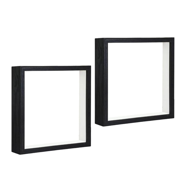 Marco de fotos 3D para relleno, mesa liviana con placa transparente Pared decorativa Marco de objetos creativos para decoración Oficina Negro Sunnimix Marco de objeto