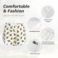 thumbnail image 6 of Lsque Cute Little Bee Printed Women's Running Shorts with Liner Pockets,Elastic Quick Dry Workout Athletic Gym Yoga Shorts,Womens High Waist Shorts-Large, 6 of 9
