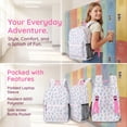 thumbnail image 2 of Aeropostale  Backpack for School, College, and Travel， Water Resistant Bookbag Lilac BOBA, 2 of 7