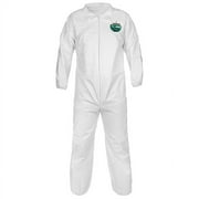 Lakeland MicroMax NS Coveralls w/ Elastic Wrists & Ankles, 2X-Large, White, 25/Case (1 Case)