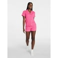 thumbnail image 2 of Joyspun Women's Dreamy Soft Collection Notch Collar Top and Shorts Pajama Set, 2-Piece, Sizes XS-3X, 2 of 5