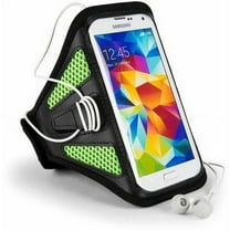 Breathable Mesh Workout Armband with adjustable strap for medium to large built arms fits 5.5in x 2.8in phones (5.25 - 5.6in Screensize)
