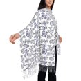 thumbnail image 4 of Sigee World Travel2 for Scarf for Women Winter Warm Scarfs with Fringe, 4 of 8